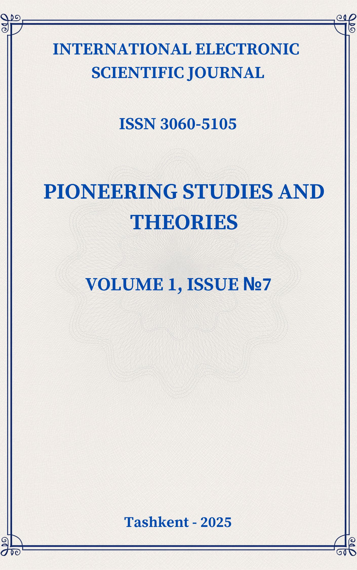 					View Vol. 1 No. 7 (2025): PST JOURNAL
				